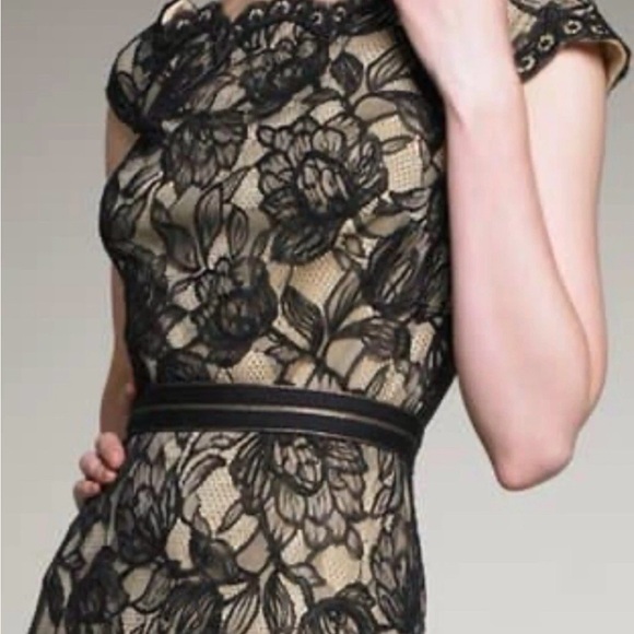 Tadashi Shoji Scalloped Lace Gown sz 2 - Picture 8 of 10